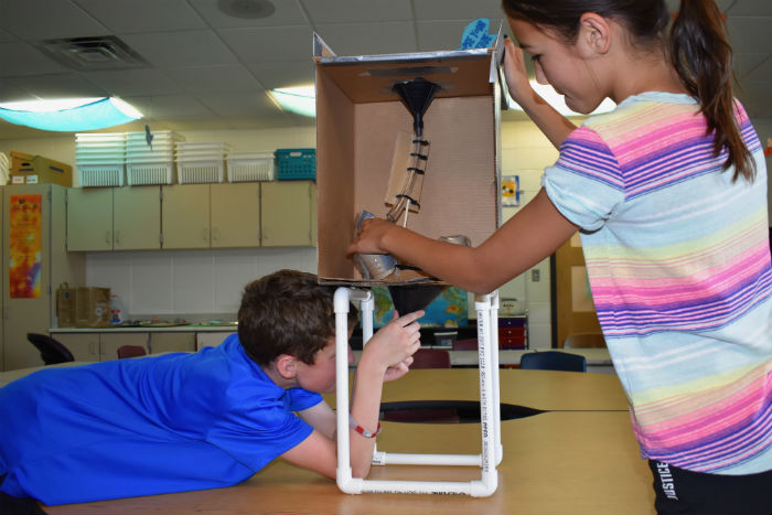 Summit Learning Students Completing a Mystery box